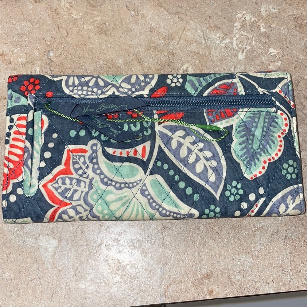 Vera Bradley trifold wallet.
